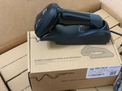 Máy quét mã vạch Element P303BT ( Không dây, bluetooth, có chân đế)